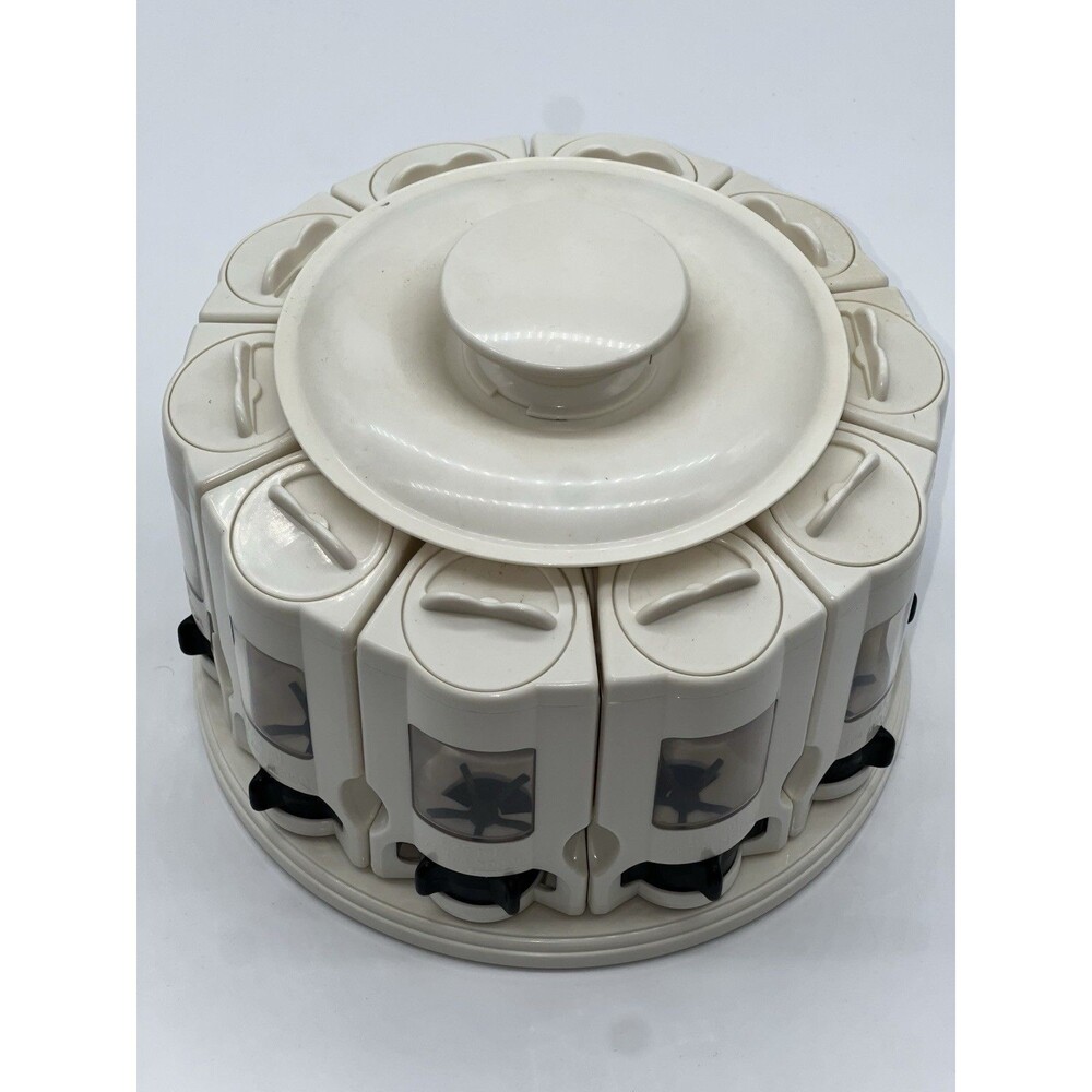 Tristar Products Spice Rotating Organizer Rack-10 Containers Built in Measuring